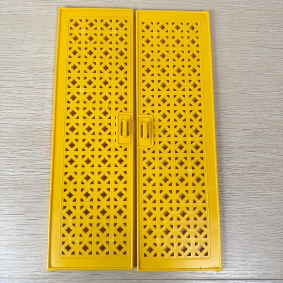 Barbie Other - Barbie Dream Doll House 1978 A-Frame Replacement Part Doors Yellow Lattice Set